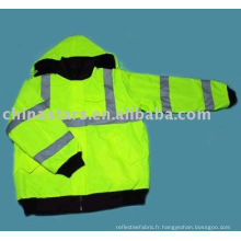 Veste réfléchissante de sécurité à haute visibilité jaune